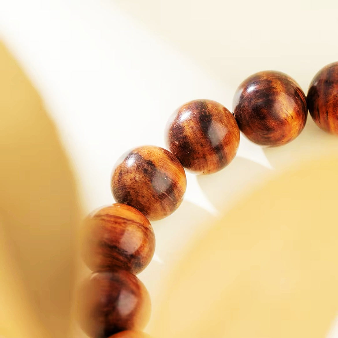 Hainan Huanghuali Bracelet 10mm | 19 Beads Single Loop | DUYI CRAFTS