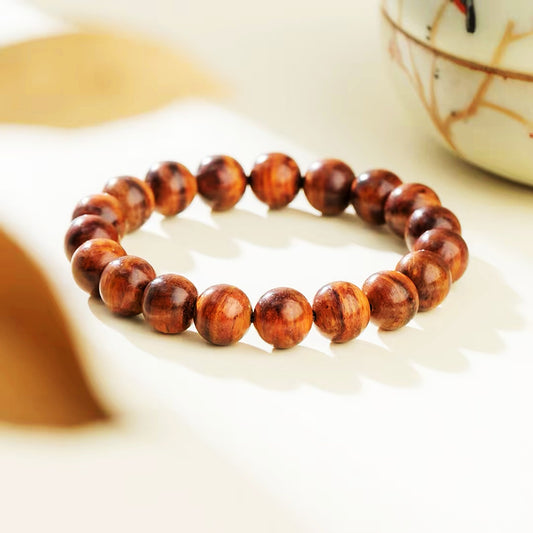 Hainan Huanghuali Bracelet 10mm | 19 Beads Single Loop | DUYI CRAFTS