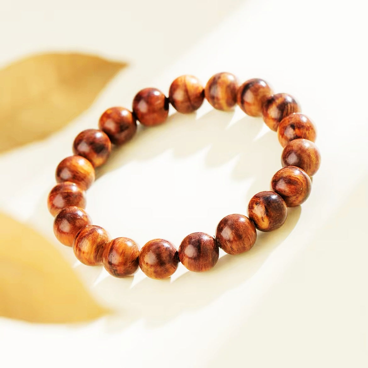 Hainan Huanghuali Bracelet 10mm | 19 Beads Single Loop | DUYI CRAFTS