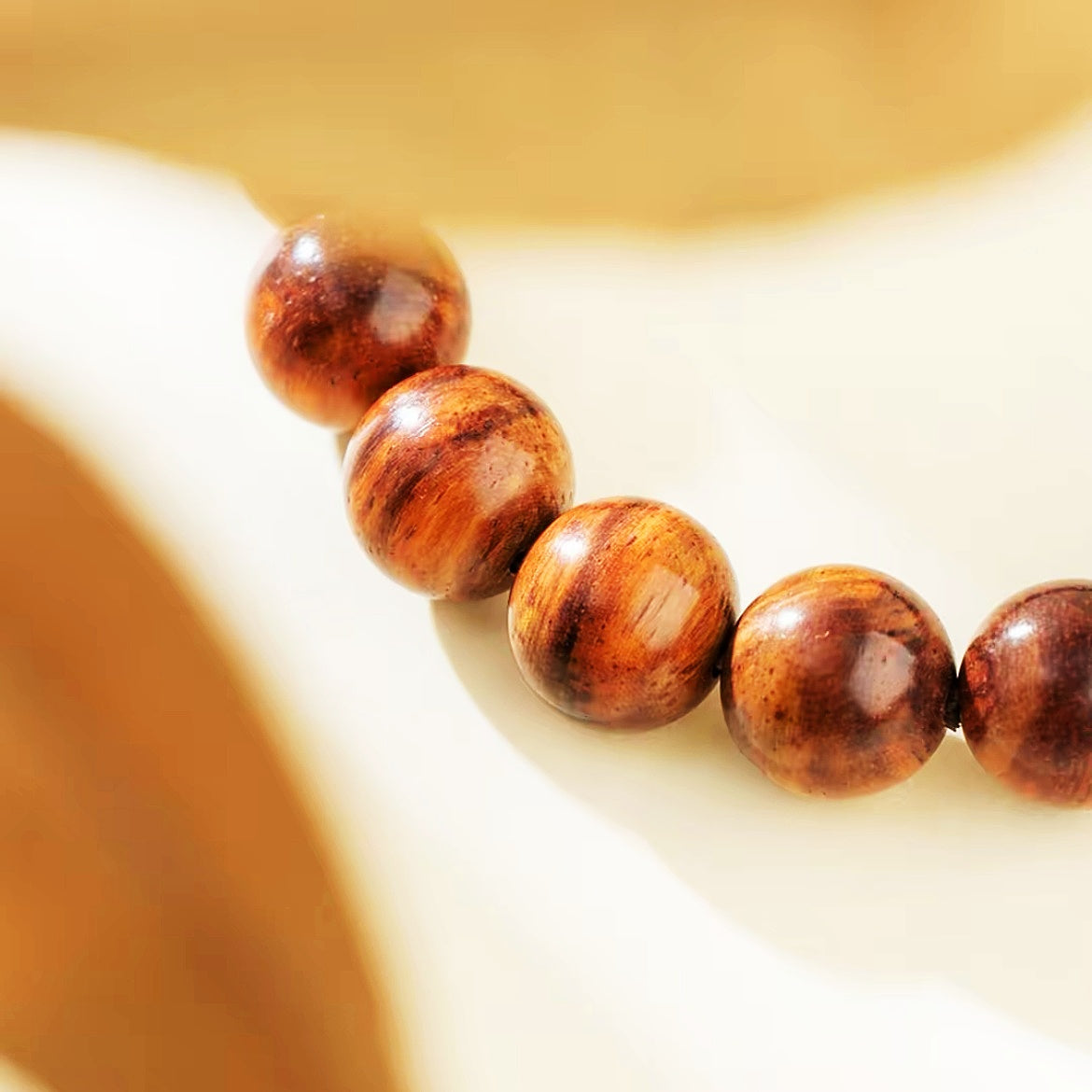 Hainan Huanghuali Bracelet 10mm | 19 Beads Single Loop | DUYI CRAFTS