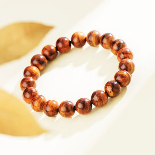 Hainan Huanghuali Bracelet 10mm | 19 Beads Single Loop | DUYI CRAFTS